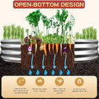 Durable Round Galvanized Steel Raised Garden Bed - Image 2