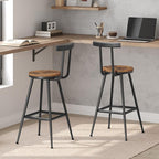Bar Stools, Metal Frame, Adjustable Feet, Easy Assembly, - Image 6