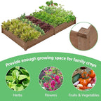 Yaheetech 8×4ft Wooden Horticulture Raised Garden Bed Divisible Elevated - Image 4