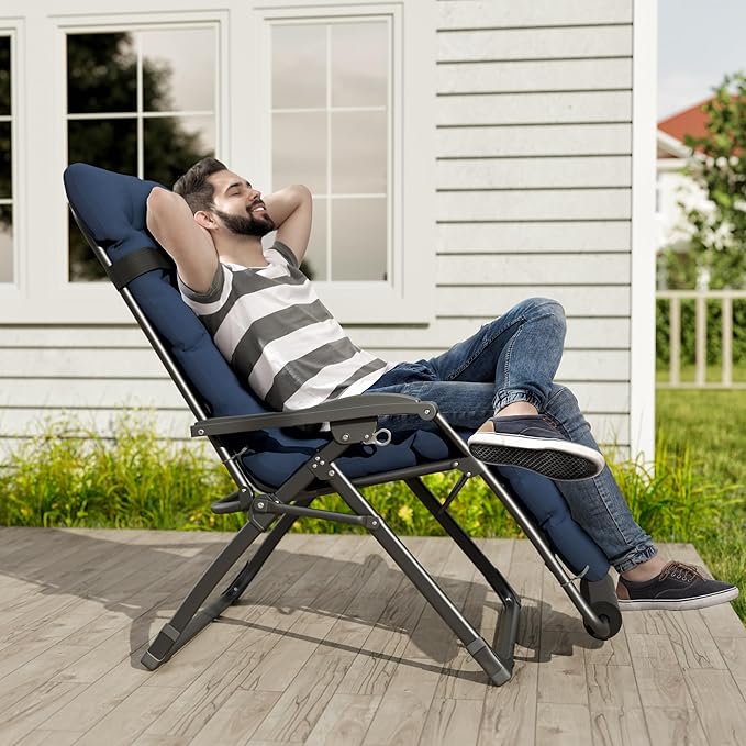 UDPATIO Oversized Zero Gravity Chair 29In XL Patio Reclining Chair - Image 2