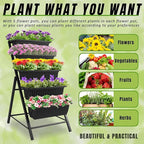Homdox 2 Pack Vertical Garden Bed, 5 Tiers Raised Garden Planter, 25.6 * 26 * - Image 5