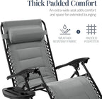 Best Choice Products Oversized Padded Zero Gravity Chair, Folding Outdoor Patio - Image 4