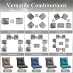 2-Seat Modern Patio Furniture Set - Image 8