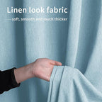 Easy-Going Linen Look Outdoor Curtains Waterproof Windproof Porch Curtains - Image 5