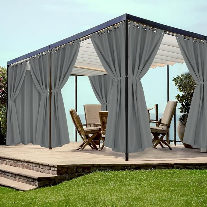 HolidayIdeas Grommet Top Outdoor Curtains by HolidayIdeas