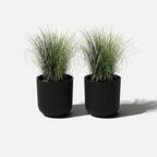Veradek Round Black Plastic Planter Pots - Image 8