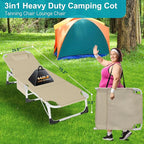 ABORON Oversized Folding Sun Tanning Chair, 3 in 1 5-Position Adjustable - Image 5