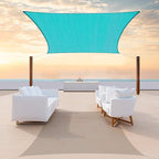 ColourTree TAPR1616 Custom Size 12' x 17' Turquoise Sun Shade Sail Canopy UV by ColourTree