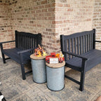 Stoog All-Weather 2-Person Outdoor Bench, 800 lbs Capacity HIPS Plastic Garden - Image 2