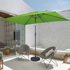 JEAREY 6.5x10 ft Rectangular Patio Umbrellas Rectangle Outdoor Umbrella - Image 8