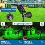 T-SUNUS Green Solar Spot Lights Outdoor 2 Pack, IP65 Waterproof Garden - Image 5