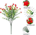 HyeFlora 20 Bundles Artificial Fake Outdoor Plants Flowers - Image 5