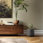Kante 11.6" Dia Round Concrete Planter, Outdoor Indoor Large Plant Pots - Image 5