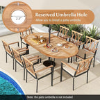 Tangkula 79" Large Patio Dining Table - Image 5