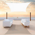 ColourTree TAPR1616 Custom Size 22' x 22' White Sun Shade Sail Canopy UV Block by ColourTree