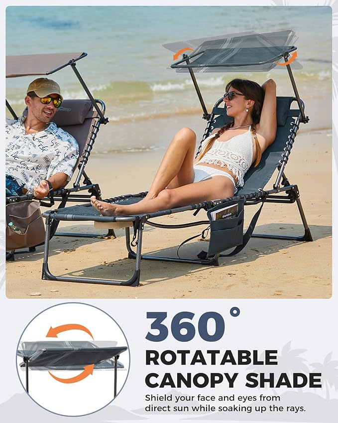 KingCamp 2 Pack Tanning Chair - Image 3