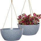 13 Inch 2 Pack Large Hanging Planters by SwinDuck