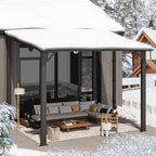 AECOJOY 10'x8' Pergola Hardtop Outdoor Gazebo - Image 5