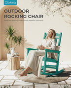 Ciokea Oversized Outdoor Rocking Chairs Set of 4, 380lbs Heavy-Duty Large Patio - Image 7