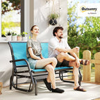 Outsunny 2-Person Outdoor Glider Bench, Patio Double Swing Rocking Chair - Image 2