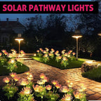 Solar Garden Lights Glowing Flowers & Stems, Outdoor Garden Decoration - Image 2