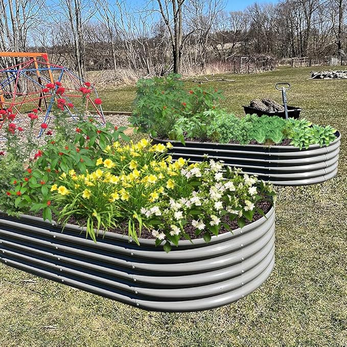 A ANLEOLIFE 5-Pack 6X2X1.5ft & 12X3X1.5ft Deep Root Galvanized Raised Garden - Image 6