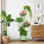 TOSKING 5 Tier Tall Plant Stand Indoor Outdoor, Heavy Duty Corner Shelf - Image 2
