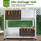 2-Tier Galvanized Raised Garden Bed - Image 5