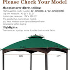 SCOCANOPY Forest Green Ripstop Replacement Top Fit - Image 2