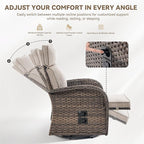 Zero Gravity Patio Swivel Rocking Recliner Chair - Image 6