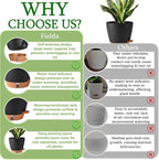 Self Watering Pots for Inoor Ourdoor Plants 10/9/8/7/6.5 Inch Plastic Planters - Image 9