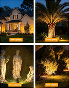 PARTPHONER Solid Brass Low Voltage Landscape Lighting, Wired 12V LED Landscape - Image 7