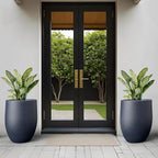 Kante Tall Concrete Planter, 21.7-Inch Height Charcoal Large Indoor Outdoor - Image 3
