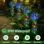Solar Lights Outdoor Pathway, 2 Pack Butterfly - Image 2
