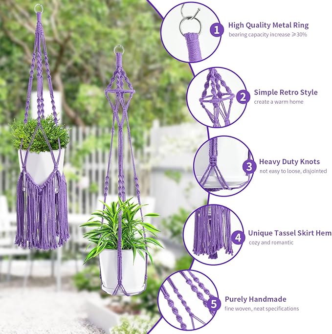 Macrame Plant Hangers - Image 2