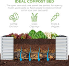 Best Choice Products 6x3x2ft Outdoor Metal Raised Garden Bed, Deep Root Box - Image 5