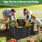 Hexagon Raised Garden Bed, 48 Inch Diagonal & 16.5 Inch Tall, Galvanized Steel - Image 5