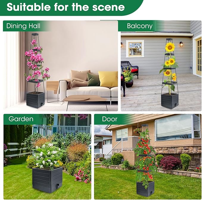 MQFORU 4Pack Raised Garden Bed Planter Boxes - Image 9