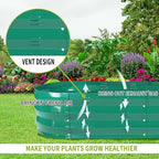 GADI Raised Garden Bed Kit for Vegetables Flower Galvanized Metal Planter Boxs - Image 5