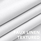 H.VERSAILTEX Linen Blackout Curtains Durable Thick Textured Linen Look 100% - Image 5