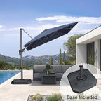 PURPLE LEAF 8 Feet Square Cantilever Umbrella Patio Umbrella - Image 2