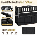 80-Gallon Outdoor Storage Bench, Waterproof Deck Box - Image 6