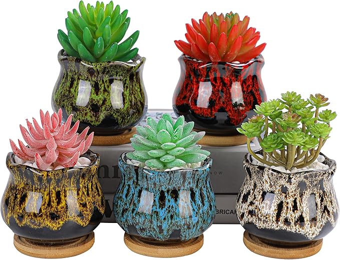 Cute Ceramic Succulent Garden Pots, Planter - Image 7