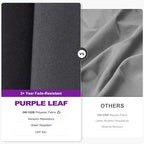 PURPLE LEAF 8' X 8' Left-right Tilting Patio Umbrella Outdoor Cantilever Swivel - Image 4