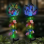 Solar Lights Outdoor Pathway, 2 Pack Butterfly by HokfirmHomeDecorGarden