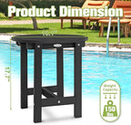 Y&M Outdoor Side Table, Waterproof Four-Legged Round Entryway End Table - Image 5