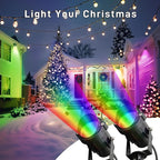 Halloween Christmas Outdoor Spotlights, 12W RGBW Colors Changing Landscape - Image 9