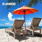Outdoor Chaise Lounge Set of 2, Adjustable Pool Lounge Chair - Image 6