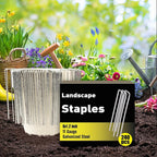 HongWay 240 Pack 6 Inch Landscape Staples, Garden Stakes Galvanized Tent Stakes - Image 3