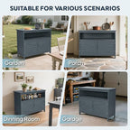 HIPS All-Weather Outdoor Storage Cabinet, Outdoor Sideboard - Image 7